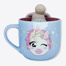 Caneca Chá Cerâmica com Infusor 350ml Unicórnio - Zonacriativa