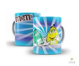 Caneca chocolate, m&m's