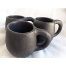 Caneca Chopp de Barro Preta