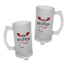 Caneca Chopp Vidro 475ml Má Influência Engraçadas
