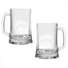 Caneca chopp vidro cerveja bar restaurante 2 pçs 360 ml