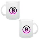Caneca Chopp Vidro Jateado Bitcoin 325ml - 1 Unidade + Caixinha Caneca Chopp Vidro Jateado Bitcoin 325ml - 1 Unidade + Caixinha