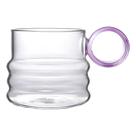 Caneca Cloud com Alça Colorida 290ml Leve Vidro Borossilicato para Café Chá Nadir