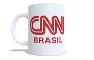 Caneca CNN Brasil Cerâmica Importada 325ml Jornalismo e Café