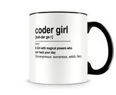 Caneca Coder Girl Preta Caneca Coder Girl Preta