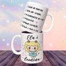 Caneca Coleção Signos Cute - Leão - Caneca de Porcelana