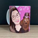 Caneca com 2 Caricaturas Cartoon