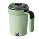 Caneca com agitação automática com indicador de temperatura para café