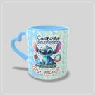 Caneca com Alça de Coração Azul Stitch Páscoa Caneca com Alça de Coração Azul Stitch Páscoa