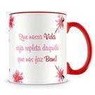 Caneca com alça e interior colorido