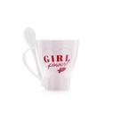Caneca com colher girl power ludi