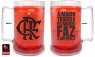 Caneca com Gel Congelante Vermelha Oficial a Maior Torcida Flamengo