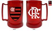 Caneca com Gel Congelante Vermelha Oficial Escudo Crf Flamengo Caneca com Gel Congelante Vermelha Oficial Escudo Crf Flamengo