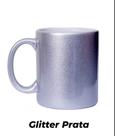 Caneca com glitter prata Caneca com glitter prata