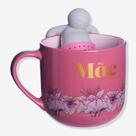 Caneca com infusor mãe floral Caneca com infusor mãe floral