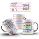Caneca com Mensagem de Felicidade para Presente do Dia das Mães