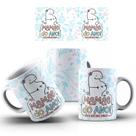 Caneca com Mensagem de Felicidade para Presente do Dia das Mães