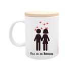 Caneca com Tampa Dia dos Namorados - Casal