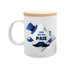 Caneca com Tampa Dia dos Pais - Cartola e Bigode