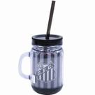 Caneca Com Tampa E Canudo 420ml - Santos Caneca Com Tampa E Canudo 420ml - Santos