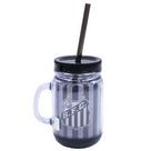 Caneca com tampa e canudo 420ml - santos Caneca com tampa e canudo 420ml - santos