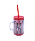 Caneca Com Tampa E Canudo 420ml São Paulo SPFC