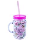 Caneca Com Tampa E Canudo Bom Dia! 420ml - Projeto Kiwi