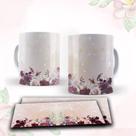 Caneca com tema floral