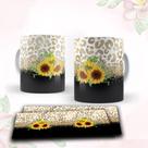 Caneca com tema floral