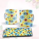 Caneca com tema floral
