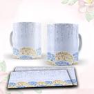 Caneca com tema floral