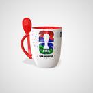 Caneca Copa Do Mundo 2026 Eua México Canadá Com Colher Personalizada Com Nome Caneca Copa Do Mundo 2026 Eua México Canadá Com Colher Personalizada Com Nome