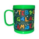 Caneca Copo Tema Emborrachado de Criança Tokyo Design 320ml Cor:Verde Futebol Caneca Copo Tema Emborrachado de Criança Tokyo Design 320ml Cor:Verde Futebol