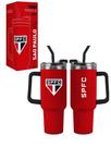 Caneca Copo Térmico Up 1,2 L Time São Paulo Oficial Canudo - Visujoias
