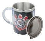 CANECA CORINTHIANS COM TAMPA ESCUDO 450Ml CANECA CORINTHIANS COM TAMPA ESCUDO 450Ml