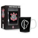 Caneca Corinthians Porcelana Premium Símbolo 260ml Oficial Tamanho:ÚnicoCor:Preto