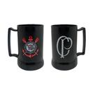 Caneca Corinthians Timão Acrílico com Gel Congelável Térmica 400ml Licenciado Futebol Torcida Cerveja Drinks