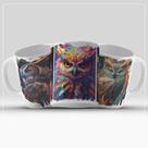 Caneca coruja 3D