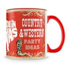 Caneca Country Western Personalizada de Cerâmica - 325 ml