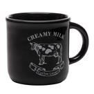 Caneca Creamy Milk Lyor 180ml Preta Cerâmica