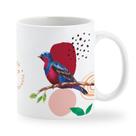 Caneca Crejoá - Café Fazenda Floresta - Coleção Pássaros - 325ml