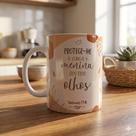 Caneca Cristã Protegeme Como Menina Dos Teus Olhos Salmos