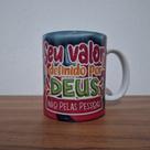 Caneca Cristã Seu Valor É Definido Por Deus