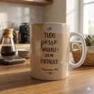 Caneca Cristã Tudo Posso Naquele Que Me Fortalece
