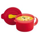 CANECA CRISTALWAVE GERAÇÃO ll VERMELHA DE MICROONDAS DA TUPPERWARE