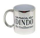 Caneca Cromada Prateada Espelhada Presente Dindo Padrinho Caneca Cromada Prateada Espelhada Presente Dindo Padrinho