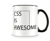 Caneca CSS Is Awesome Preta Caneca CSS Is Awesome Preta