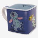 Caneca cubo 300ml stitch voodo e angel 300 ml zona criativa