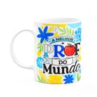 Caneca da Professora - A melhor Prof do mundo - Branca APL3 Caneca da Professora - A melhor Prof do mundo - Branca APL3
