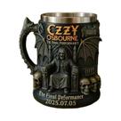 Caneca De Aço Inoxidável 3D Com Crânio Ozzy Osbourne, Caneca Comemorativa De Halloween Para Água,